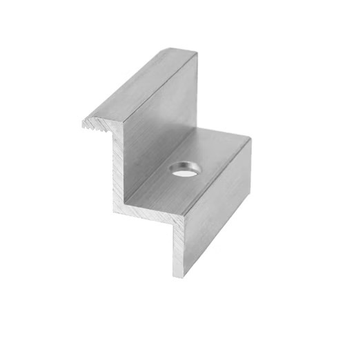 Modulendklemme 35mm silber