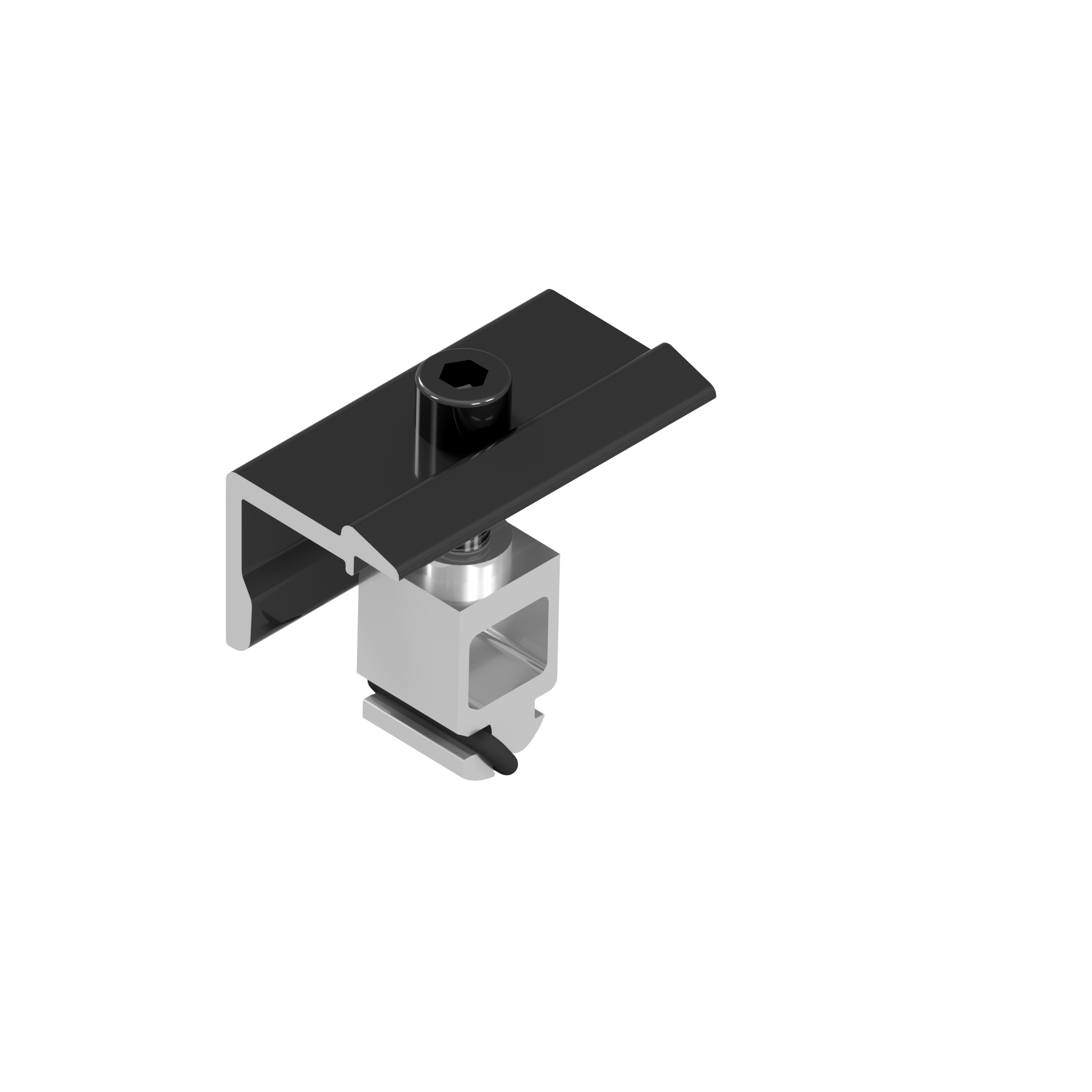 Endklemme, univers., MH 29-40mm, schwarz Endklemme, univers., MH 29-40mm, schwarz